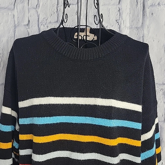PHILOSOPHY Multicolored Striped Women's Sweater Large - Picture 2 of 7